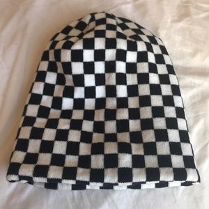 Checkerboard Beanie Hat Perfect Condition